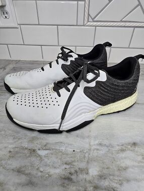 Adidas Adipower Boost Golf Shoes White Black Spikeless Mens Size 12